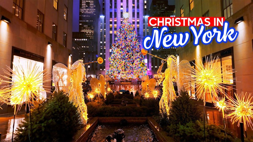 NEW YORK Christmas Walk 🎁  Holiday Season in Manhattan 🎄Walking Tour 4K