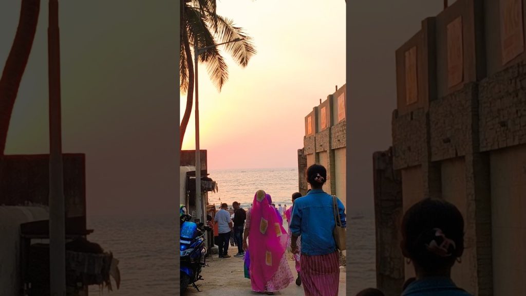 Mumbai Juhu beach 2025 🌴⛱️ #shorts #beach #trending #mumbai #travel #tour
