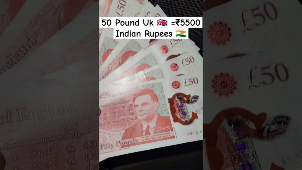 50 Pound=₹5500 India rupees😱#london #travel #currency #ruppes #blog